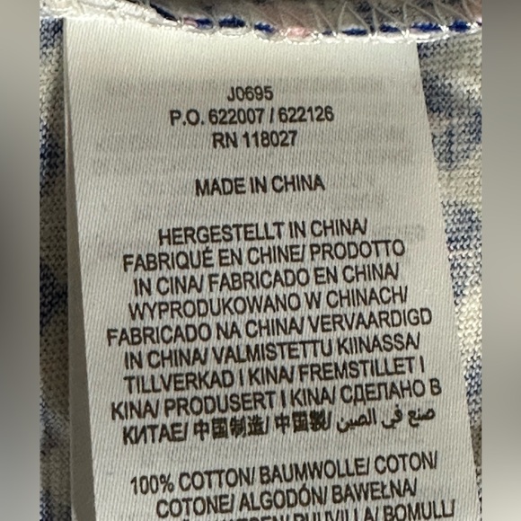 BODEN Diamond Pattern Scoop Neck 3/4 Sleeve 100% Cotton Nightgown size 10 NEW - Picture 6 of 10